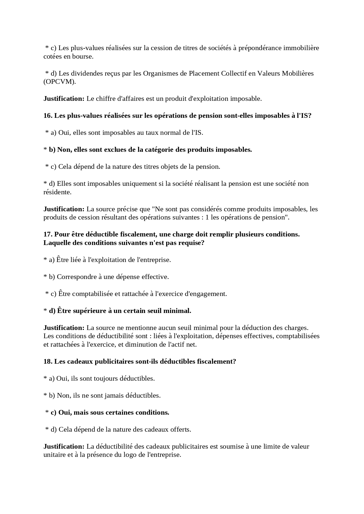 50 Questions à Choix Multiples sur l'IS au Maroc avec réponses et justifications PDF SEMISTRE....jpg