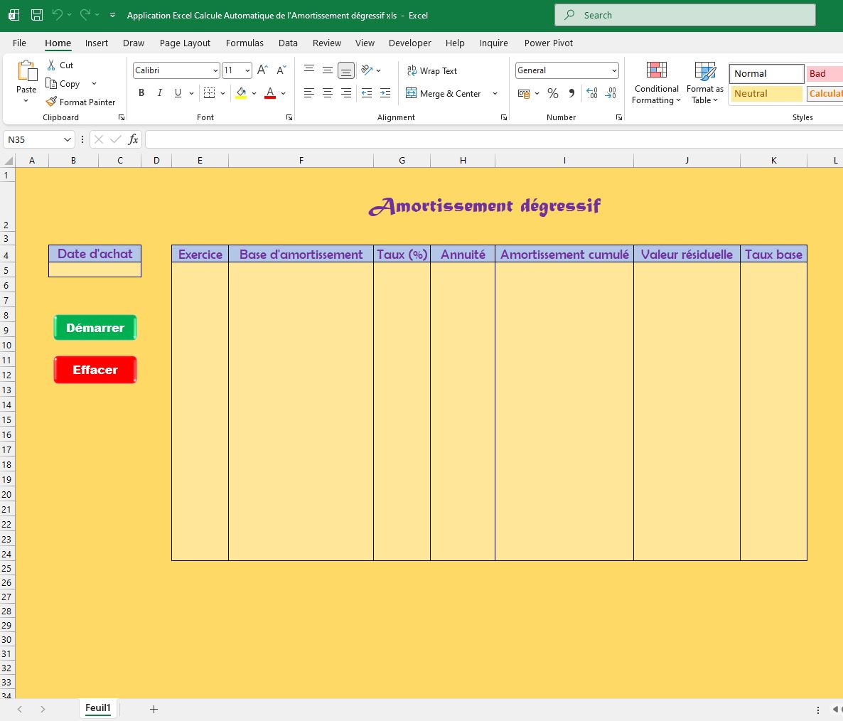 Application Excel Calcule Automatique de l'Amortissement dégressif xls.JPG