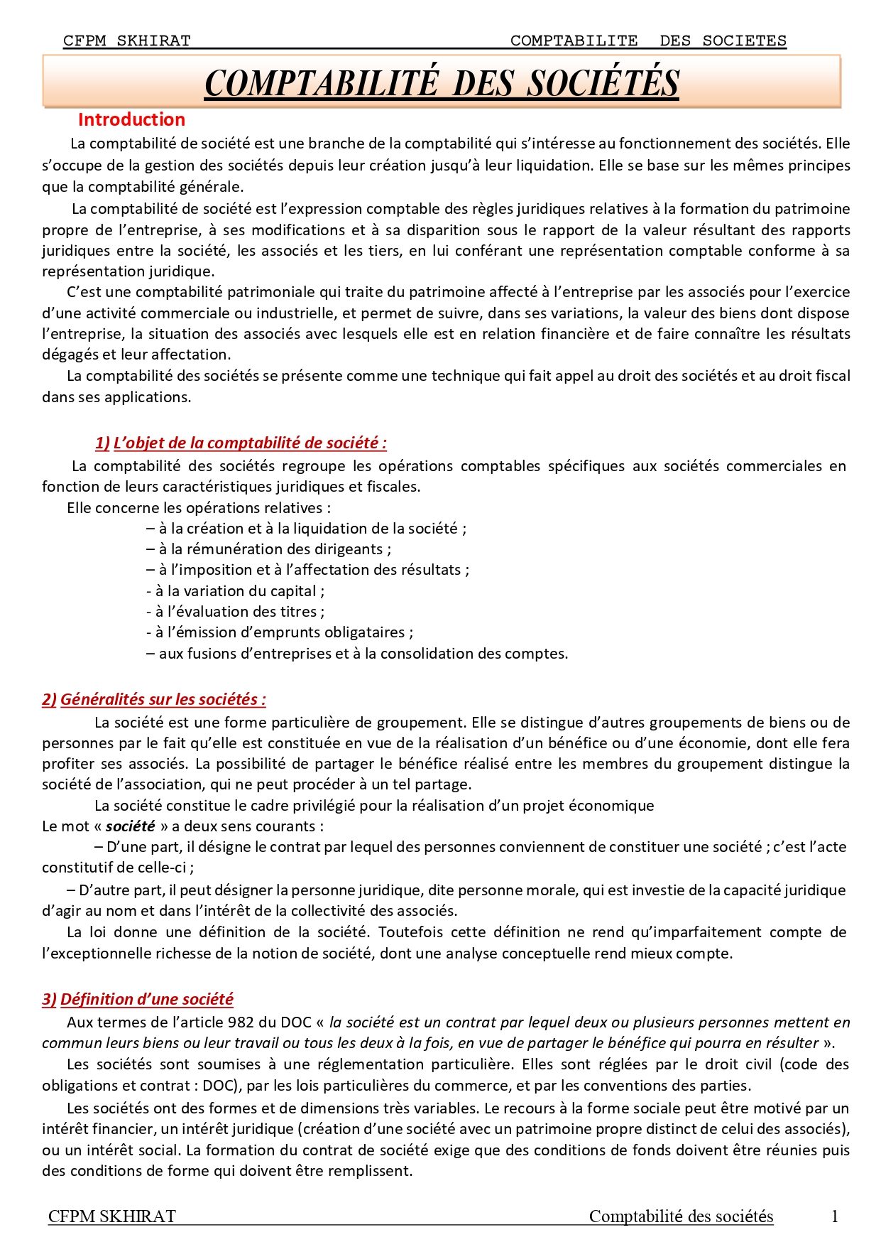 Comptabilité des sociétés cours complet PDF​ SEMESTRE 4_page-0001.jpg