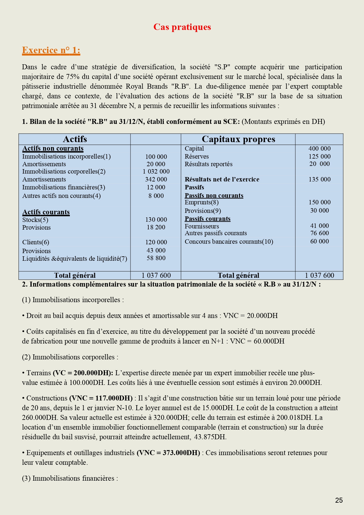 Evaluation des capitaux propres de l'entreprise cas pratique corrigé PDF_page-0001.jpg
