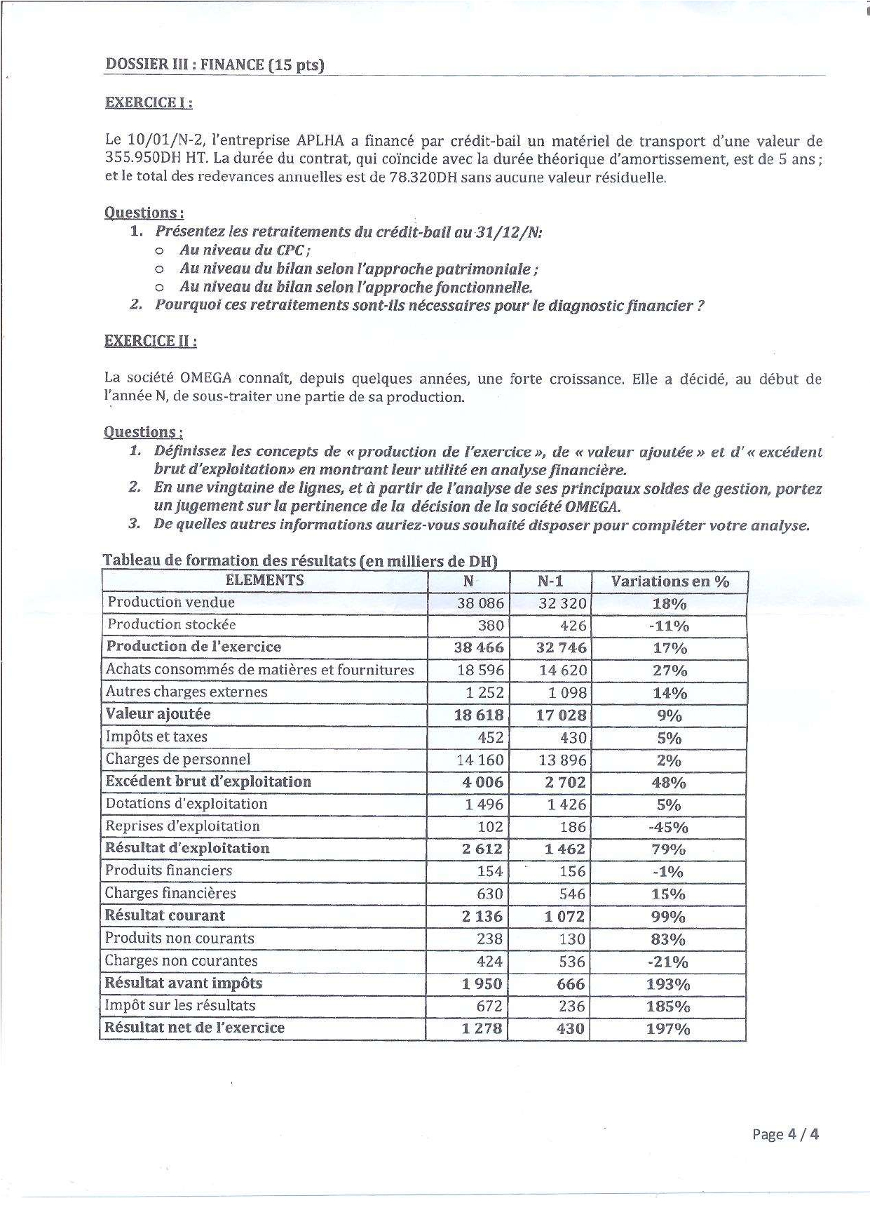 Sujets du Concours Master Gestion Financière Comptable et Fiscale G.F.C.F  semistre.com 4_page...jpg
