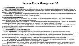 Résumé du Cours Management Semestre 2