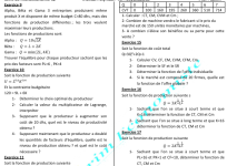 26 Exercices en Microéconomie II Semestre 2 