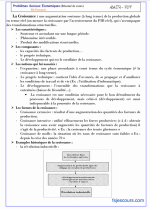 Résumé du Cours : Problèmes Economiques et Sociaux