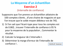  Travaux dirigés en matière de : «Echantillonnage  et Estimation»
