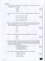 Examen en Probabilités Semestre 2