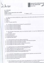 Examen de Droit Commercial 2021-2022