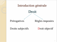 Cours d’Introduction à l’étude du droit Semestre 1 2025-2026