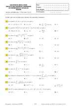 Examen d'Analyse mathématique Semestre 1 : Session Normal