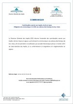 Contribuables soumis aux impôts, droits et taxes Obligation de communiquer à la DGI une adress...jpg