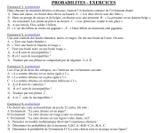 Résumé et exercices corrigés du cours de probabilité PDF