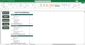 Tableau des flux de trésoreries mensuel Excel .xlsx